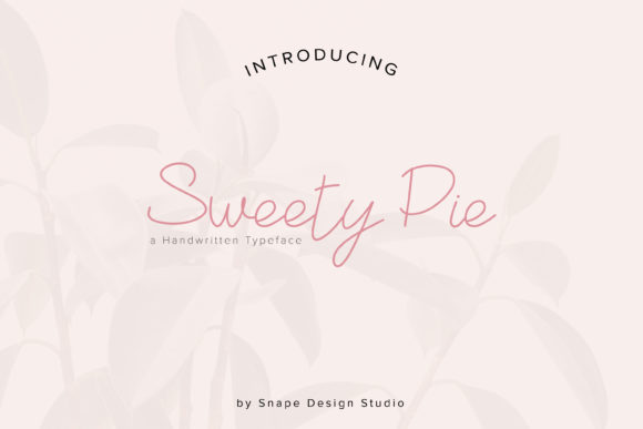Sweety Pie Font Poster 1