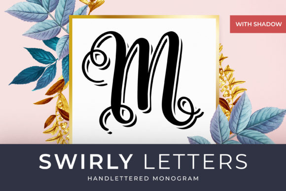 Swirly Letters Font Poster 1