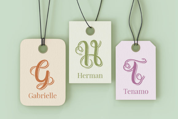 Swirly Letters Font Poster 4