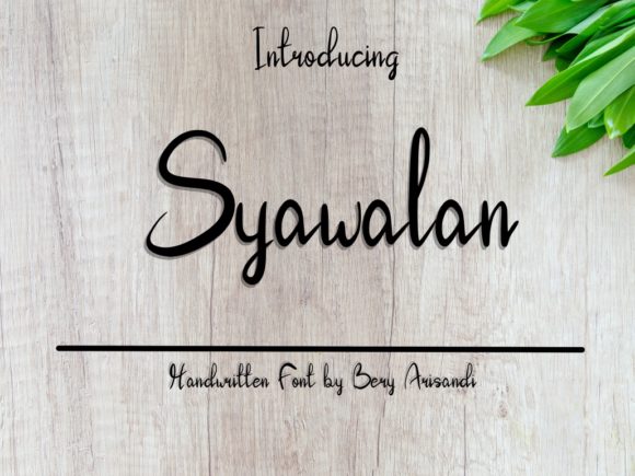 Syawalan Font