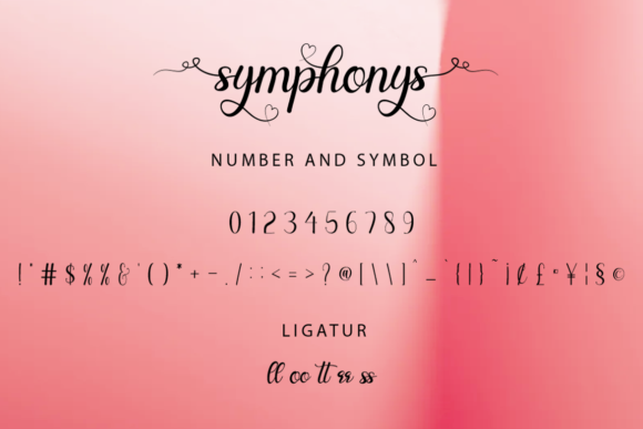 Symphonys Font Poster 6