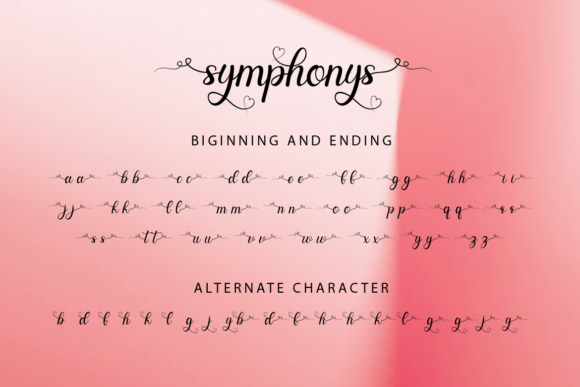 Symphonys Font Poster 8