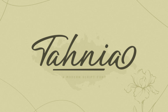 Tahnia Font Poster 1