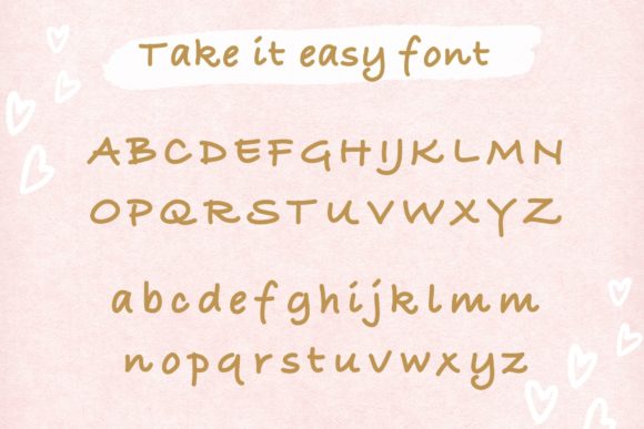 Take It Easy Font Poster 5
