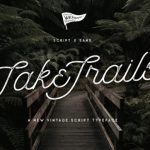 Take Trails Font Poster 1