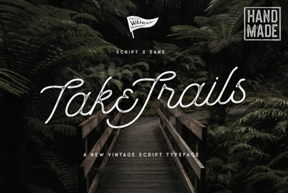 Take Trails Font Poster 1