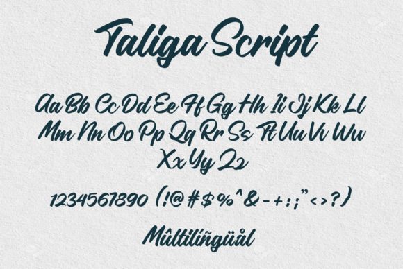Taliga Font Poster 2