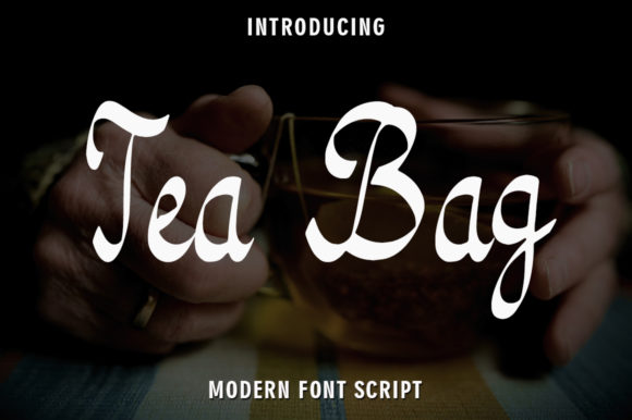 Tea Bag Font Poster 1