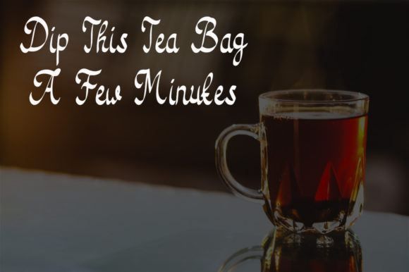 Tea Bag Font Poster 2