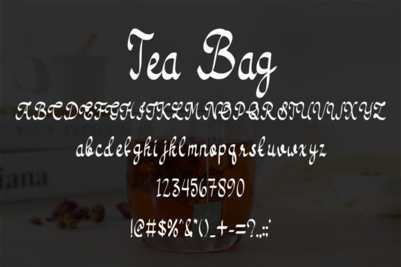 Tea Bag Font Poster 4