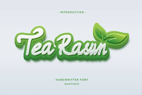 Tea Rasun Font Tea Rasun Font Poster 1