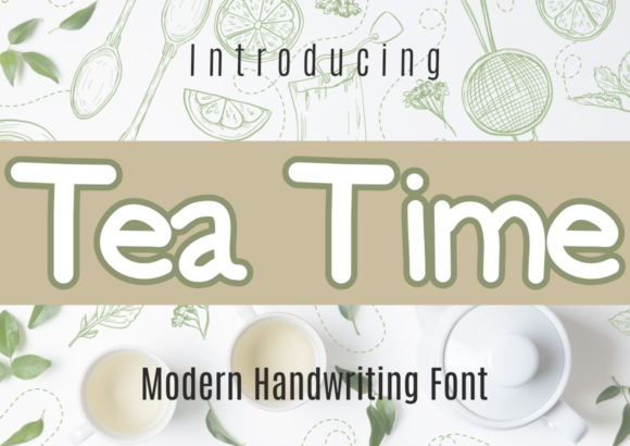 Tea Time Font Tea Time Font Poster 1