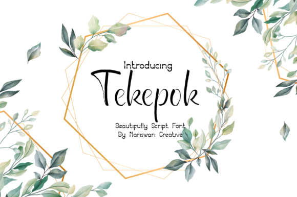 Tekepok Font Poster 1