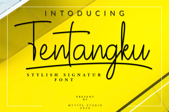 Tentangku Font Poster 1