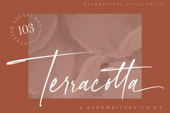 Terracotta Font Poster 1