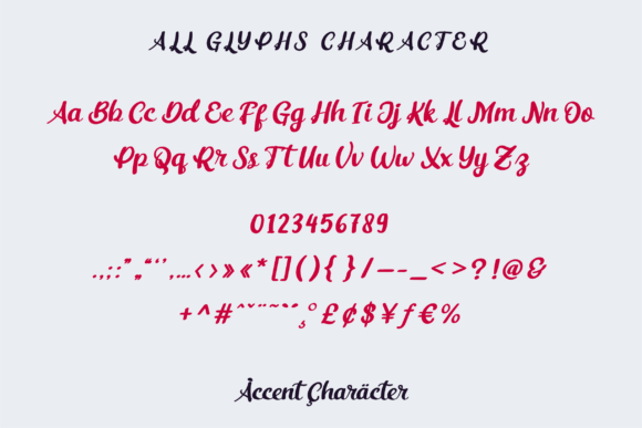 Tetteg Heart Font Poster 8