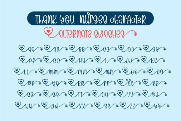 Thank You Nurses Font Poster 2