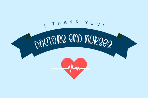 Thank You Nurses Font Poster 7