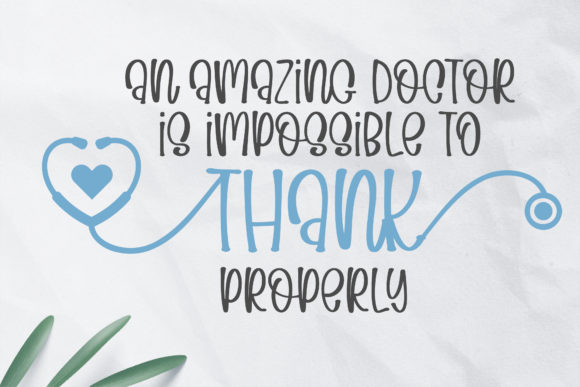 Thank You Nurses Font Poster 8