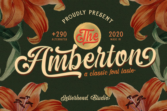 The Amberton Font Poster 1