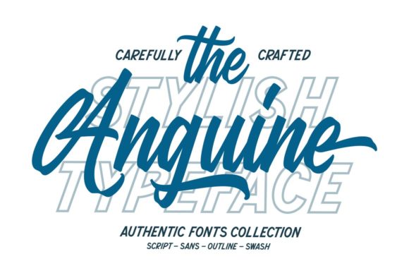 The Anguine Font Poster 1