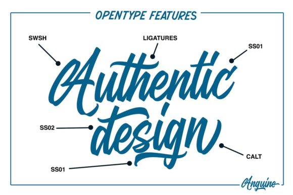 The Anguine Font Poster 4