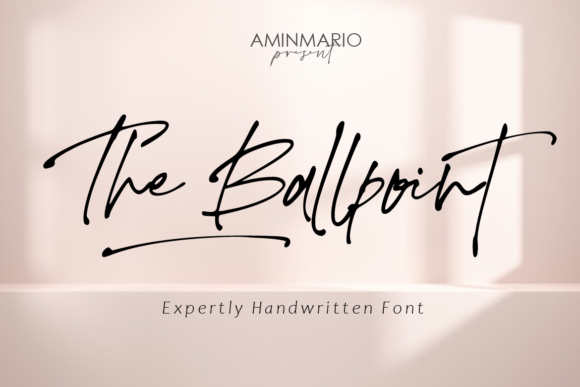 The Ballpoint Font Poster 1