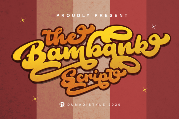 The Bambank Script Font Poster 1