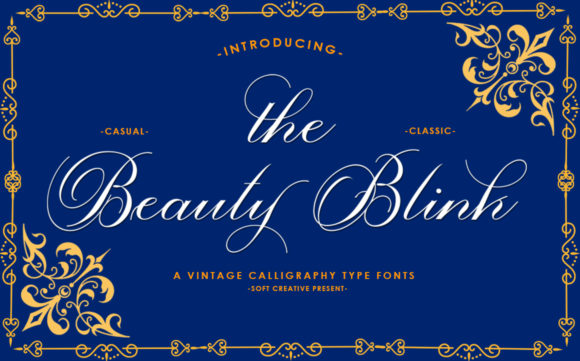 The Beauty Blink Font Poster 1
