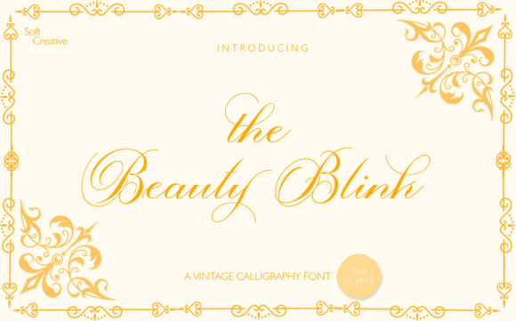 The Beauty Blink Font Poster 2