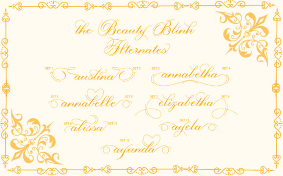 The Beauty Blink Font Poster 6