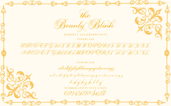 The Beauty Blink Font Poster 8