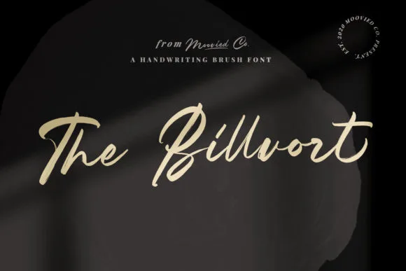 The Billvort Font The Billvort Font Poster 1