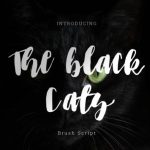The Black Cats Font Poster 1