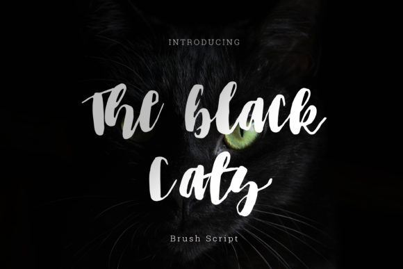 The Black Cats Font Poster 1