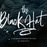 The Black Hat Font Poster 1