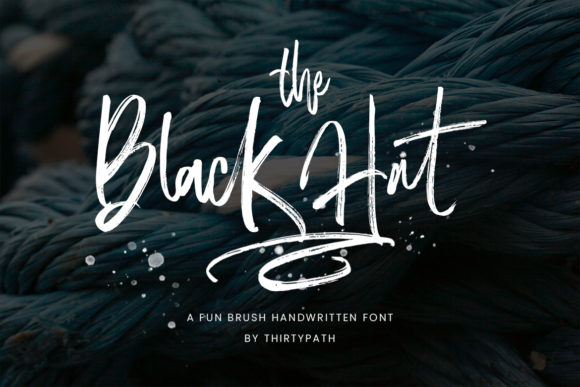 The Black Hat Font Poster 1