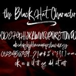 The Black Hat Font Poster 6