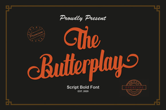 The Butterplay Font Poster 1
