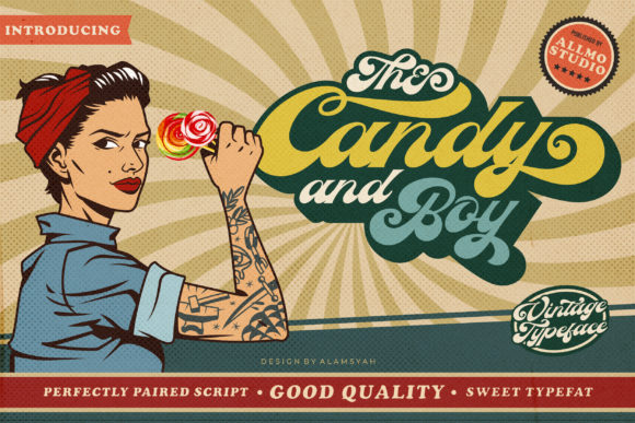 The Candy and Boy Font Poster 1