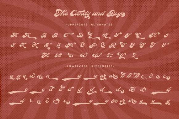 The Candy and Boy Font Poster 11