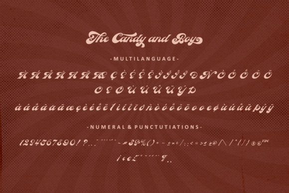 The Candy and Boy Font Poster 13