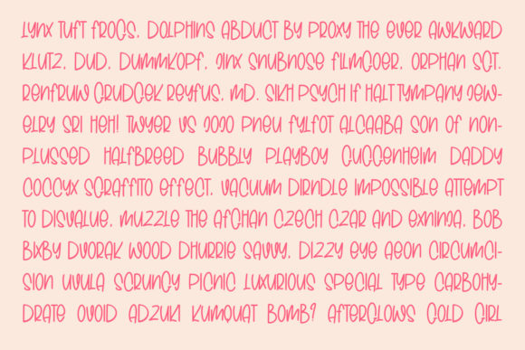 The Carbs Font Poster 8