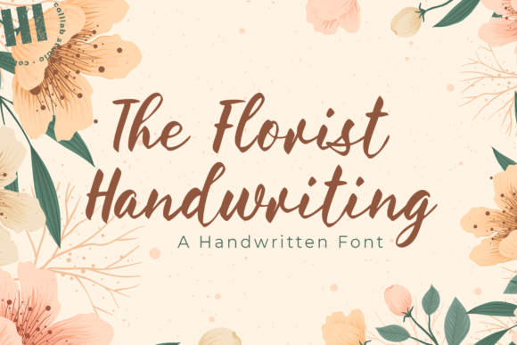 The Florist Handwriting Font Poster 1
