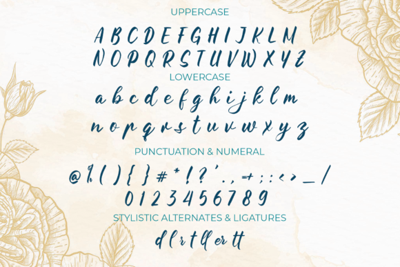 The Florist Handwriting Font Poster 8