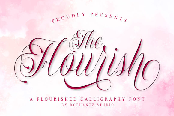 The Flourish Font Poster 1