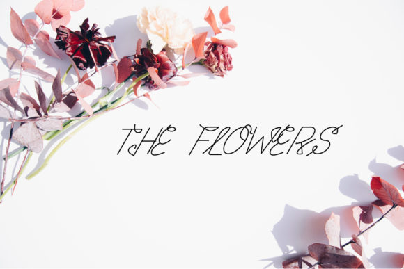 The Flowers Font Poster 1