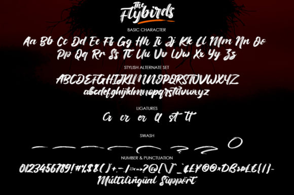 The Flybirds Font Poster 10