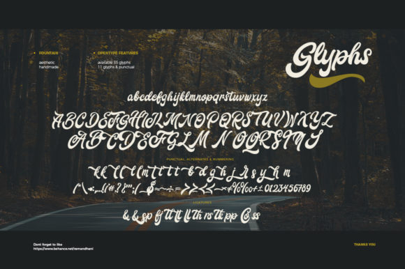 The Fountain Font Poster 5