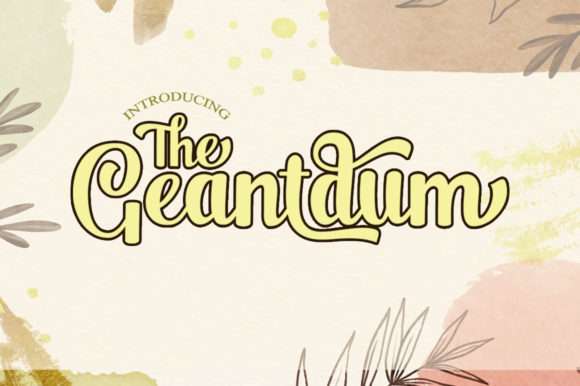 The Geantdum Font Poster 1